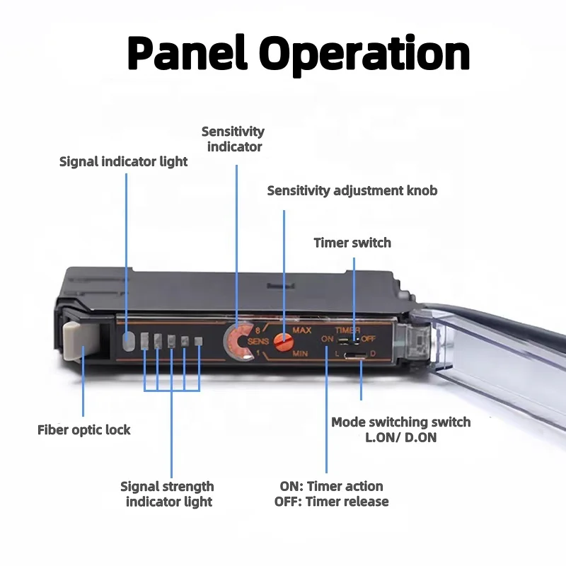Bamboo Fiber Yarn EX-NA11 NPN matrix Fiber Optic Sensor Gtric