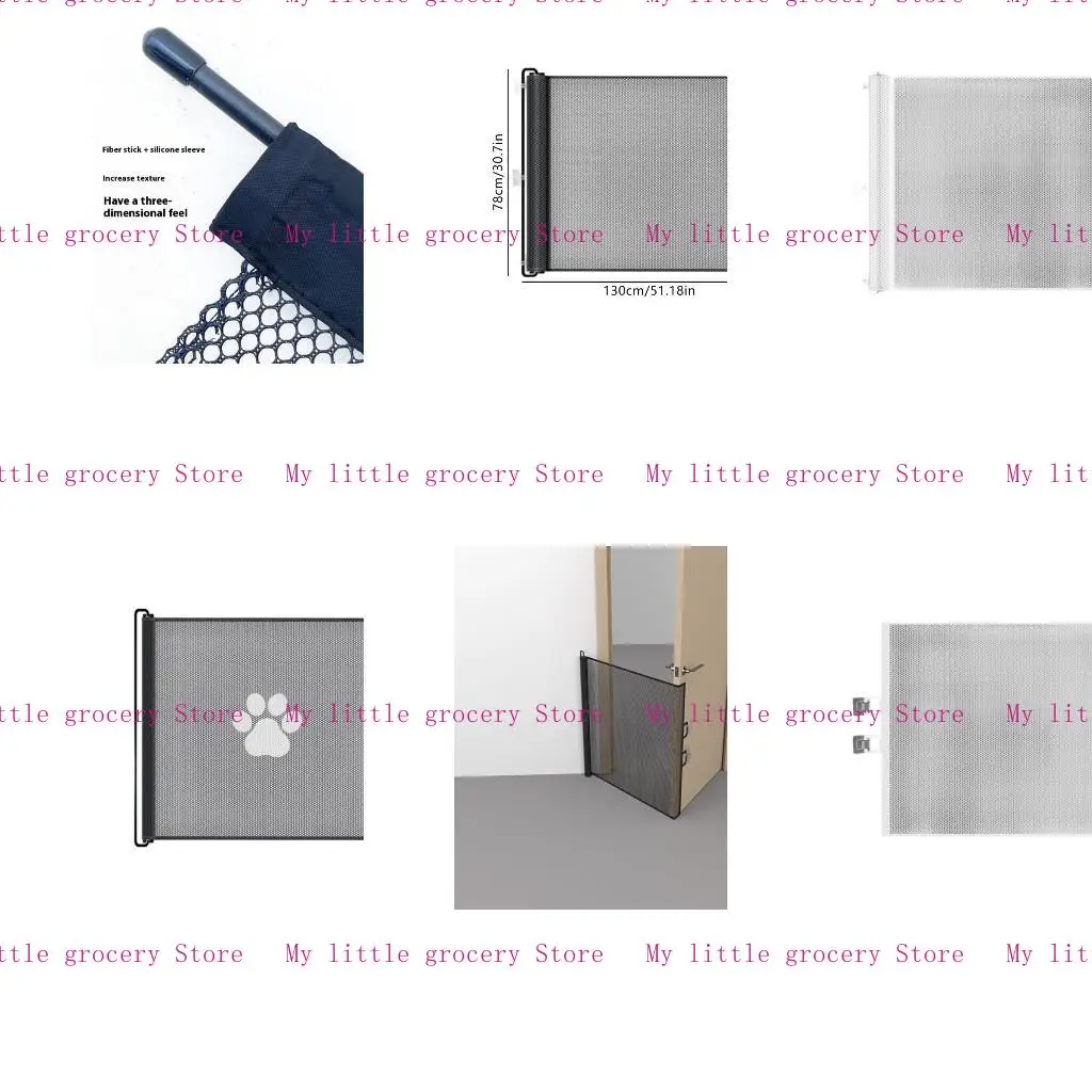 Expandable Dog Gate Secure Indoor Outdoor Barrier For Doorways Easy Installation