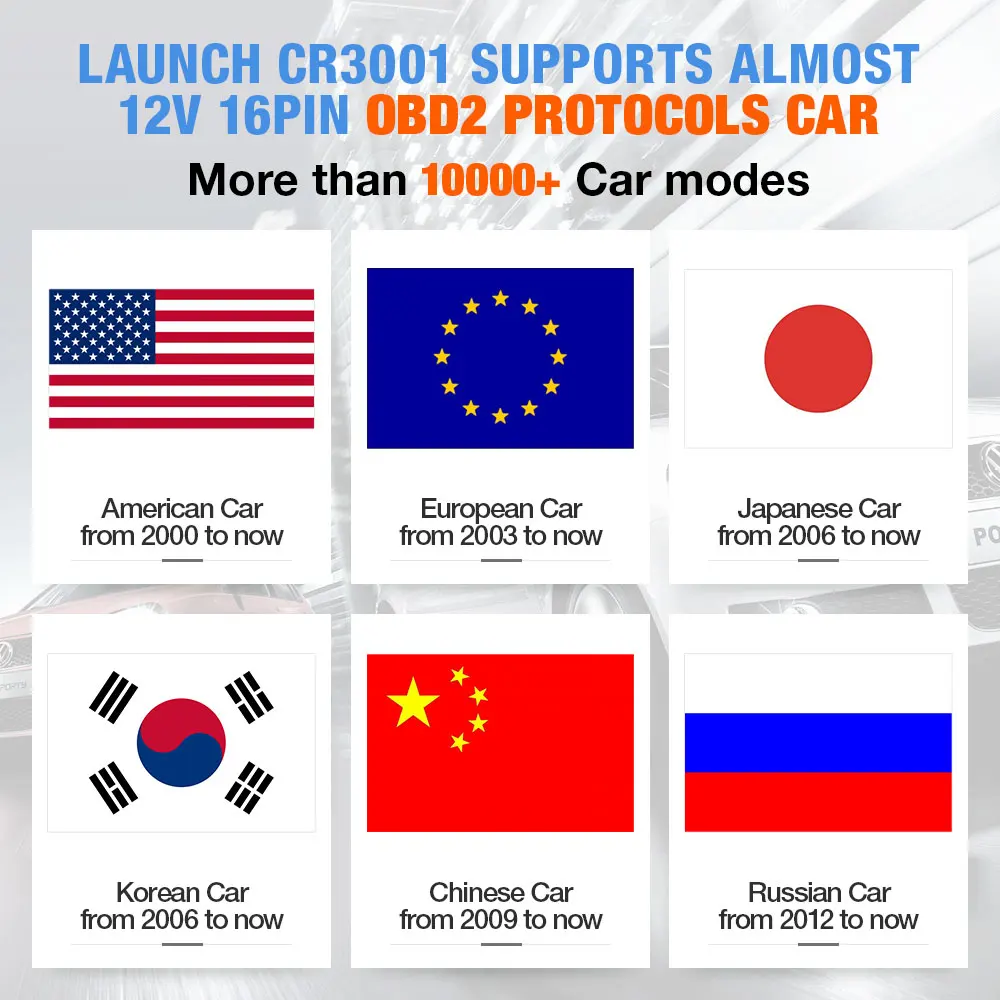 2026 LAUNCH X431 CR3001 Car Diagnostic Tool Multilingual Full OBD2 Car Reader Scanner Check Engine Free Update PK KW850 view 4