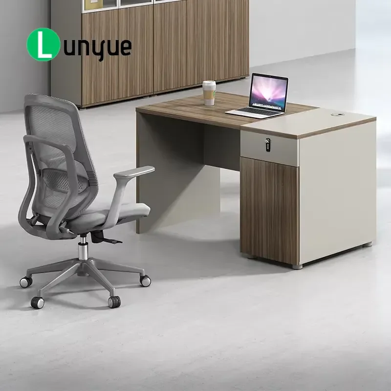 Custom Modern Modular Employee Workstation Desk Durable Melamine Wood Panel Rectangular Computer Desk for Office Home