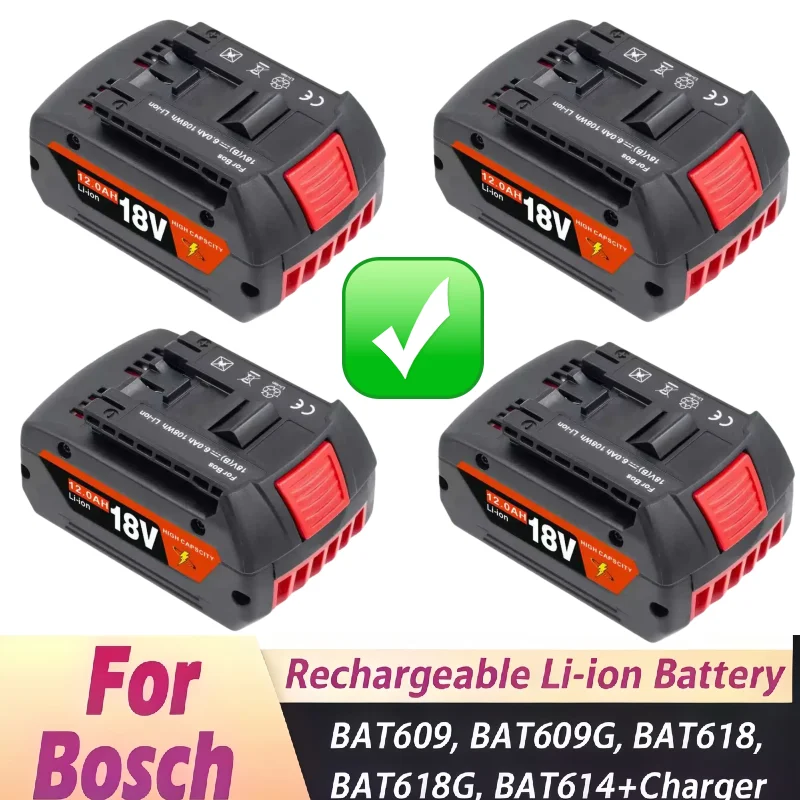 

For Bosch 18V professional GBA GBH GSR GSB BAT618BAT609 BAT620original 18V 10.0Ah battery tool to replace the battery