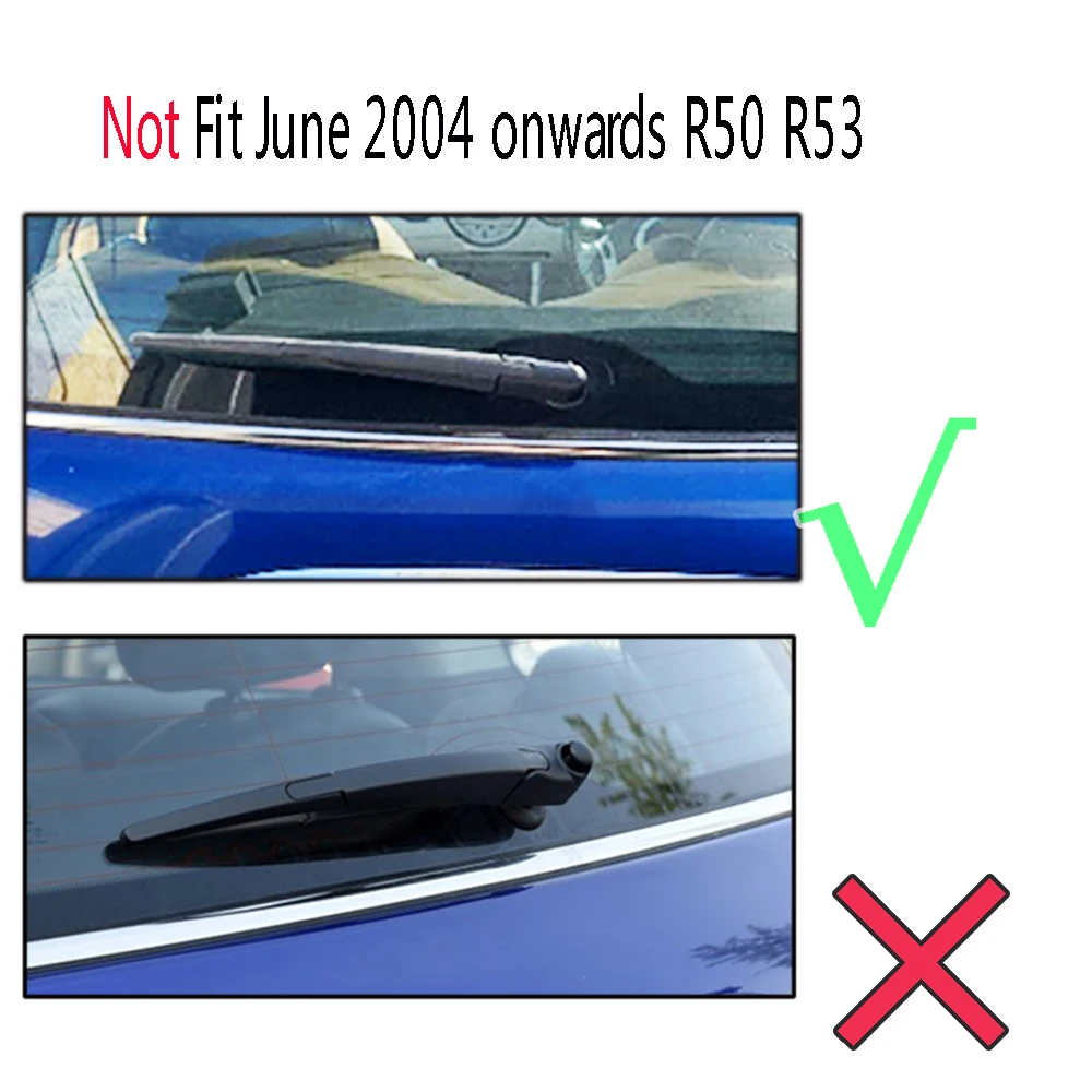 Erick\'s Wiper Front & Rear Wiper Blades Set Kit For Mini Cooper S One D Hatch R50 R53 2001 - 2004 Windshield Windscreen Window