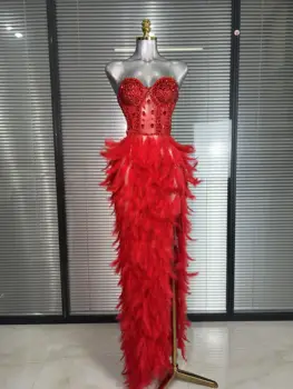 10 best sales vestito rosso nero - №7