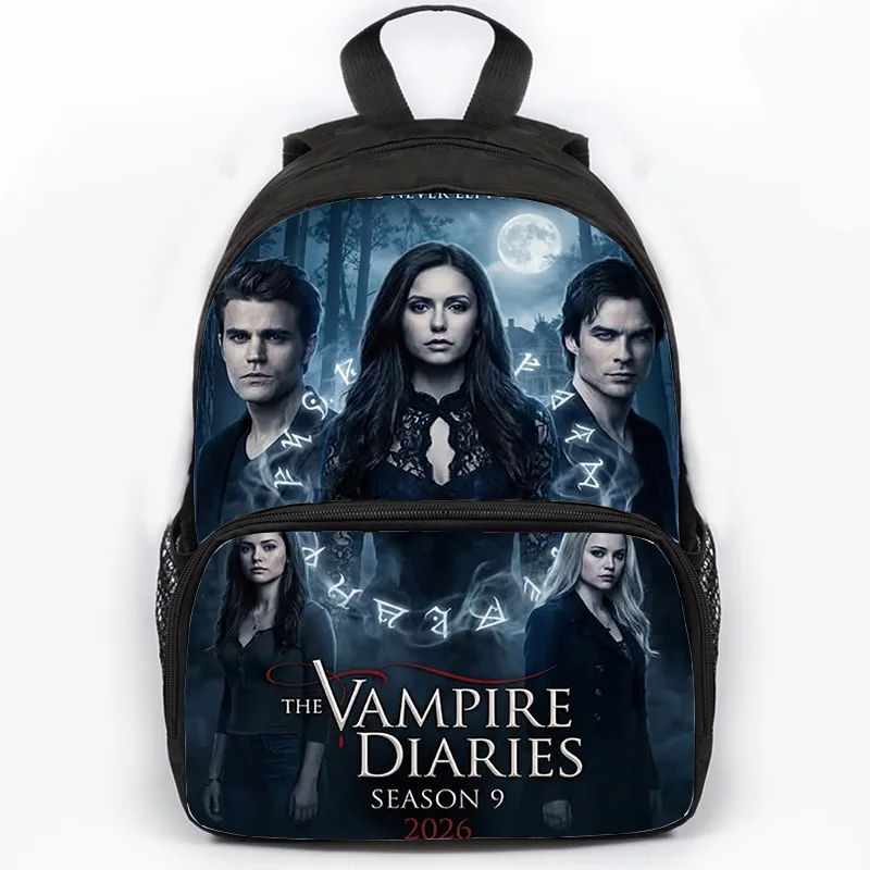 The Vampire Diaries Child Backpack TV Series Students Schoolbag Large Capacity Teenager Laptop Backpack Boys Girls Bookbag Gift