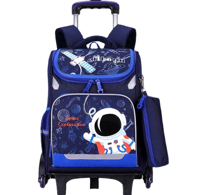 School wheeled Bag for kids School Trolley bag On wheels School Rolling Backpack Bag for Boys School Trolley Backpack for Boys