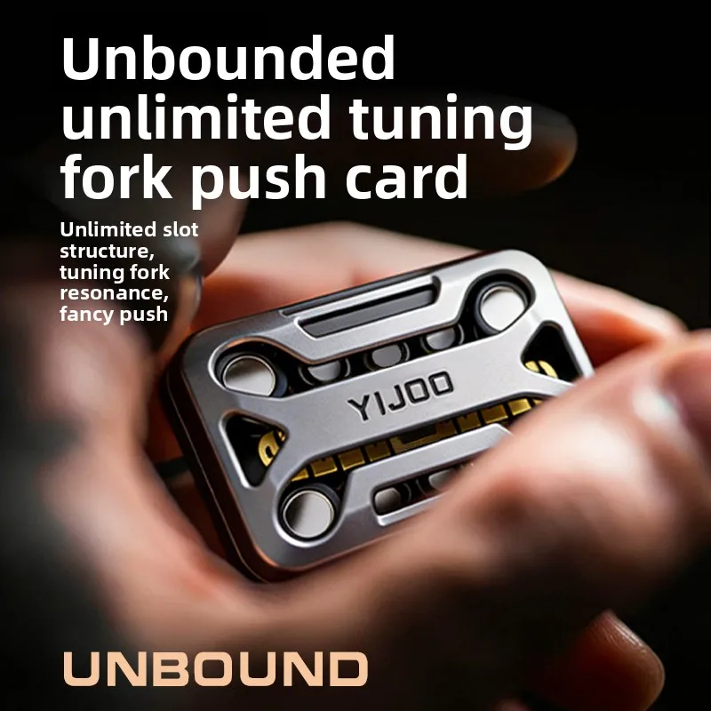 yijue-yijoo-tuning-fork-fidget-slider-–-infinite-slide-metal-mechanical-push-card-edc-decompression-hand-toy-for-adults