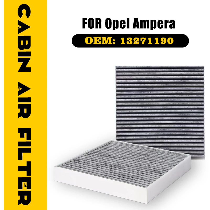 Car Activated Carbon Air Filter For Opel Vauxhall Ampera Chevrolet Volt R12 2011-2015 2012 Charcoal Lined Accessories 52425938