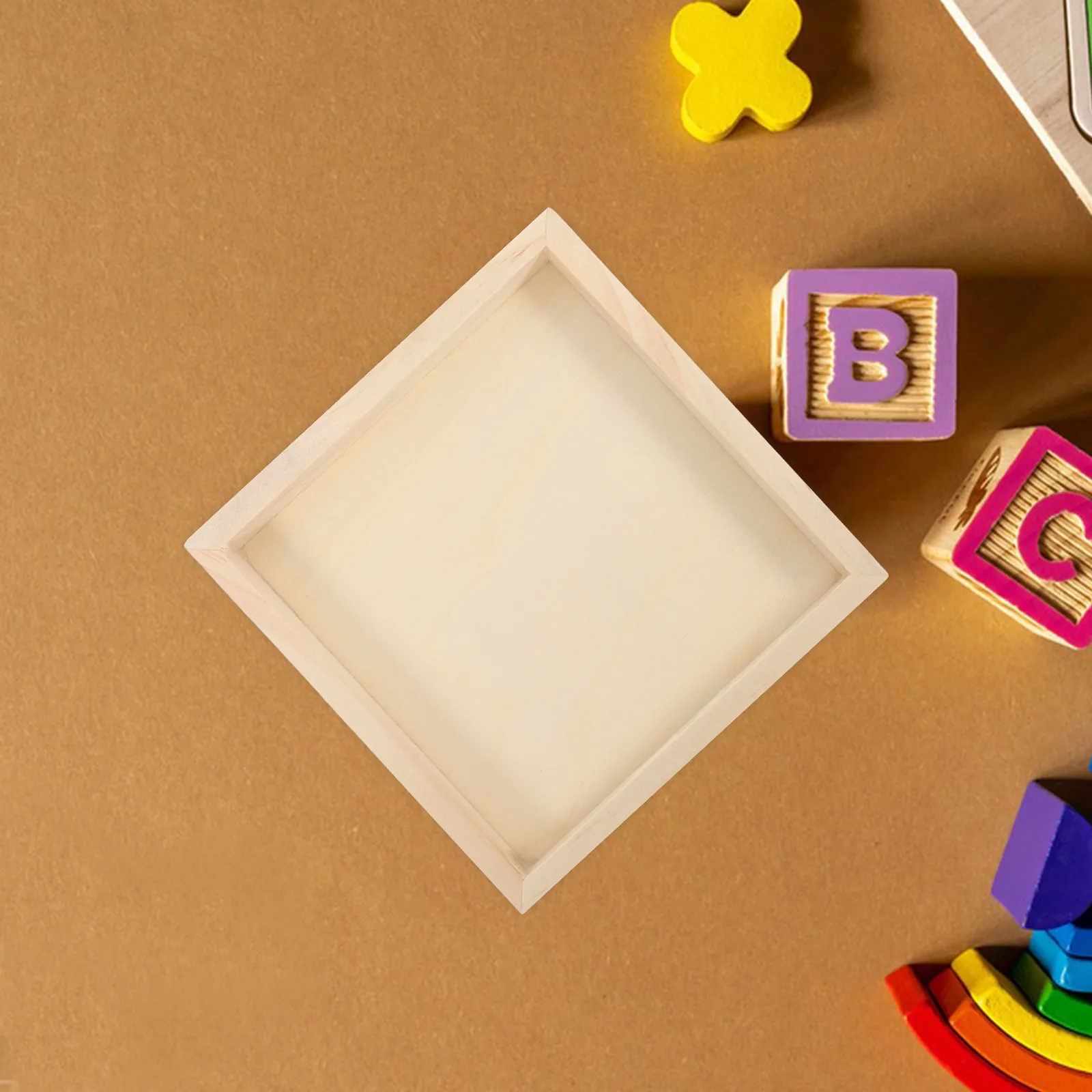 

6 PCS Draw The Tray Kids Toy Storing Puzzle Dish Three-dimensional Wooden Blocks