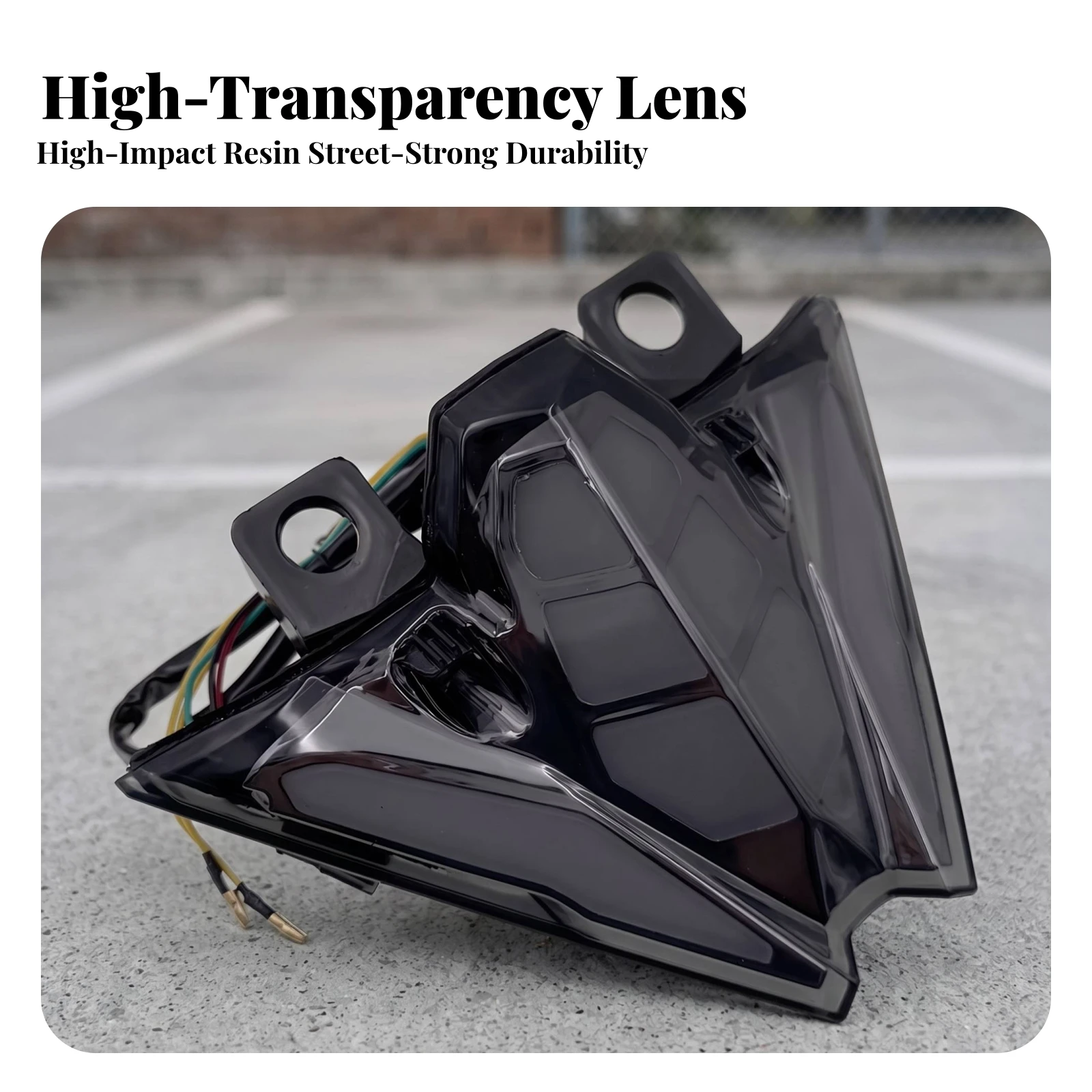Motorcycle Tail Light Assembly Integrated Motorcycle Tail Light Easy to Install Long-Lasting for Street Bikes