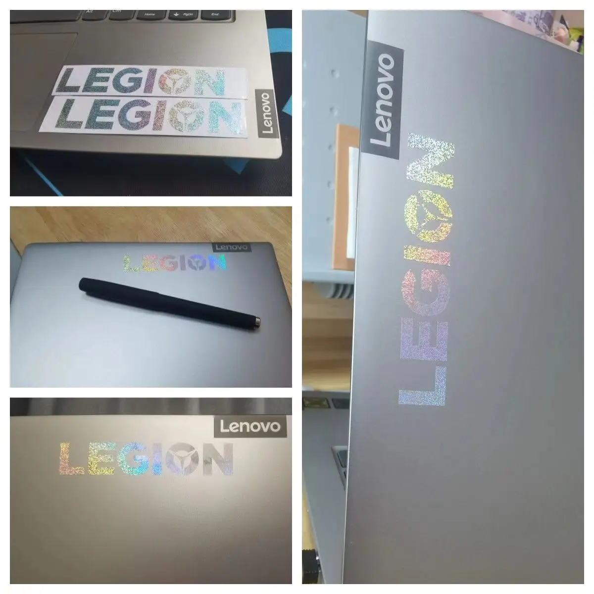 High-quality laser Logo Sticker For Lenovo legion LOGO Personalized DIY Decoration Laptop laser Sticker