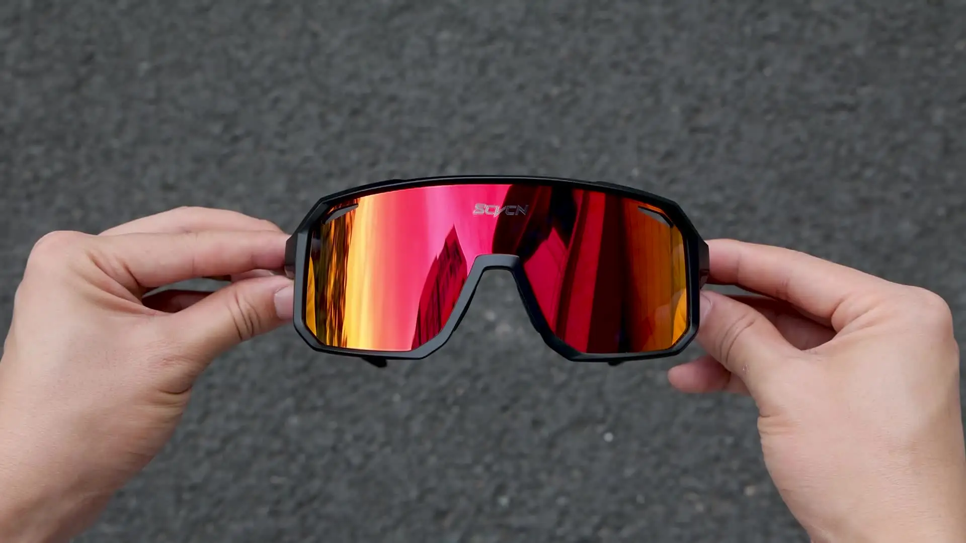 SCVCN New Cycling Glasses Bike Sunglasses Men UV400 Eyewear Outdoor Sports MTB Goggles Bicycle Women Riding Hiking Sunglasses