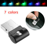 Mini USB LED Car Light Auto Interior Atmosphere Light Decorative Lamp Emergency Lighting PC Auto Colorful Light Car Accessory