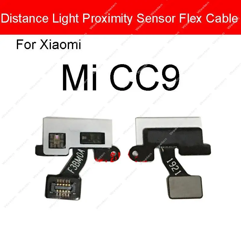 Cable flexible conector de Sensor de proximidad de luz de distancia para Xiaomi Mi 8, 9, 9T, 10 Lite Pro, 10T, CC9, CC9e, 9 SE, Mi Note 10, A3