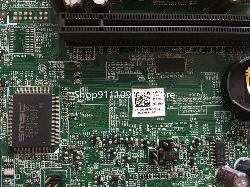 100% working for DELL OptiPlex 780 motherboard Q45 DDR3 SFF small board 91WRN 3NVJ6