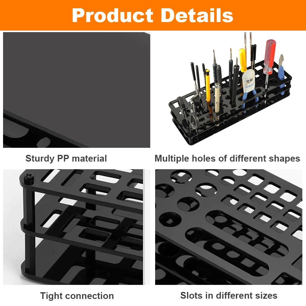 Screwdriver Storage Rack Plastic Organizing Parts Box for DIY Model Making Accessories of Model Workshop Storage Tool Holder