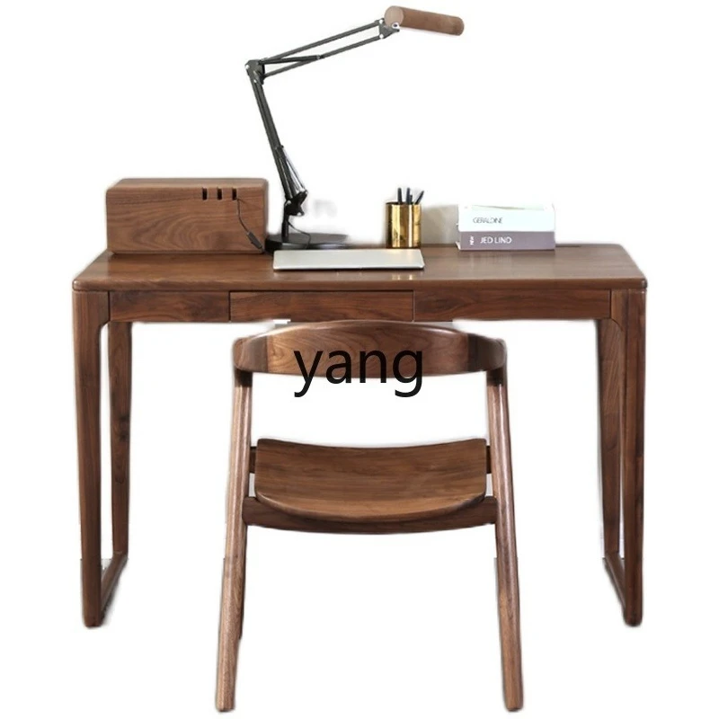 

LMM solid wood new Chinese writing desk Nordic simple desk home study table