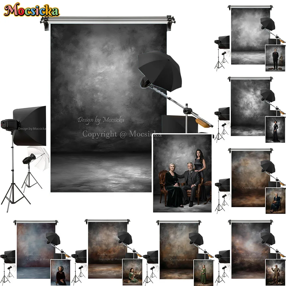 Mocsicka Vintage Texture Backdrop Photography Abstract Portrait Background for Studio Maternity Family Adult Baby Photoshoot