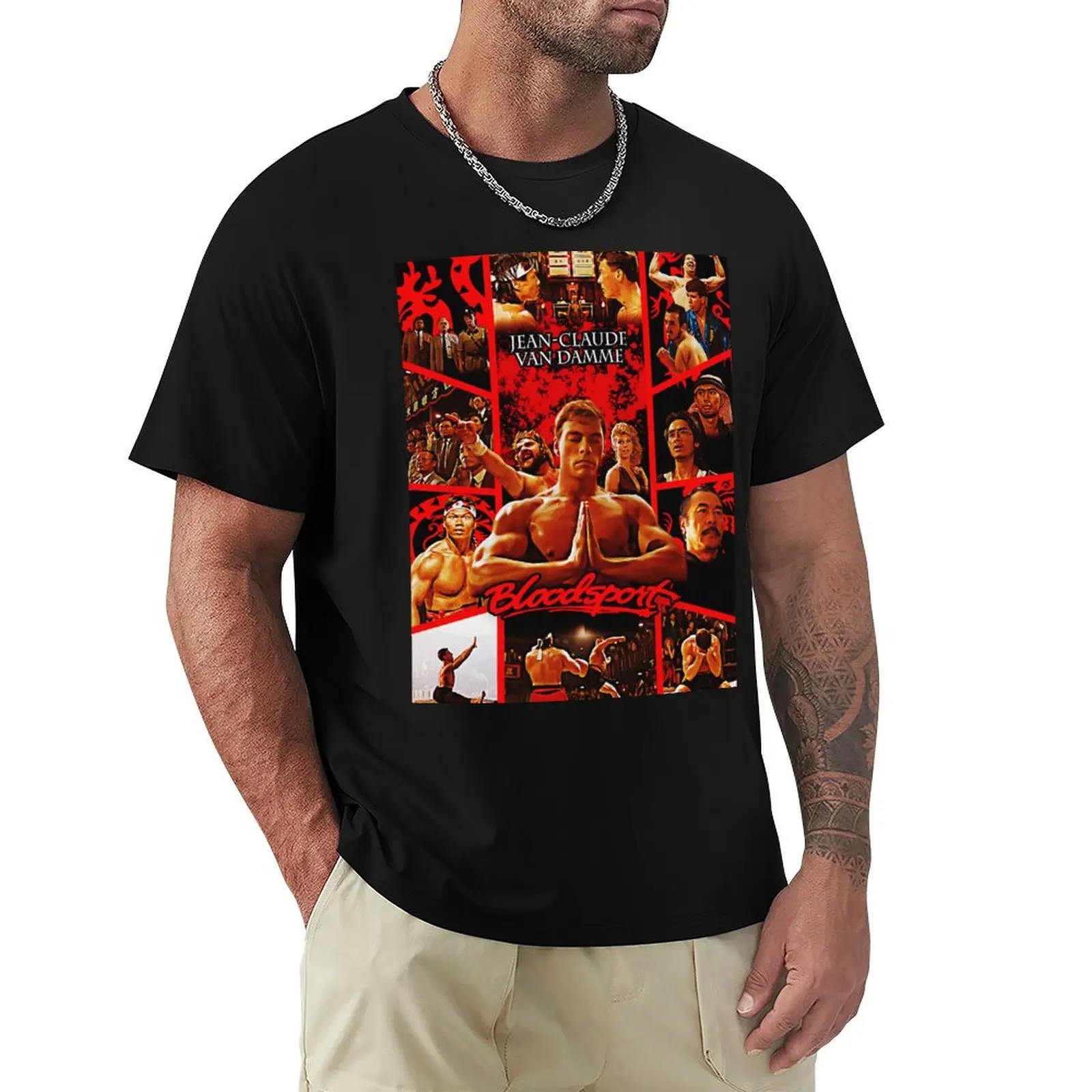 BLOODSPORT alternative movie poster T-Shirt new edition quick drying graphic tees for men