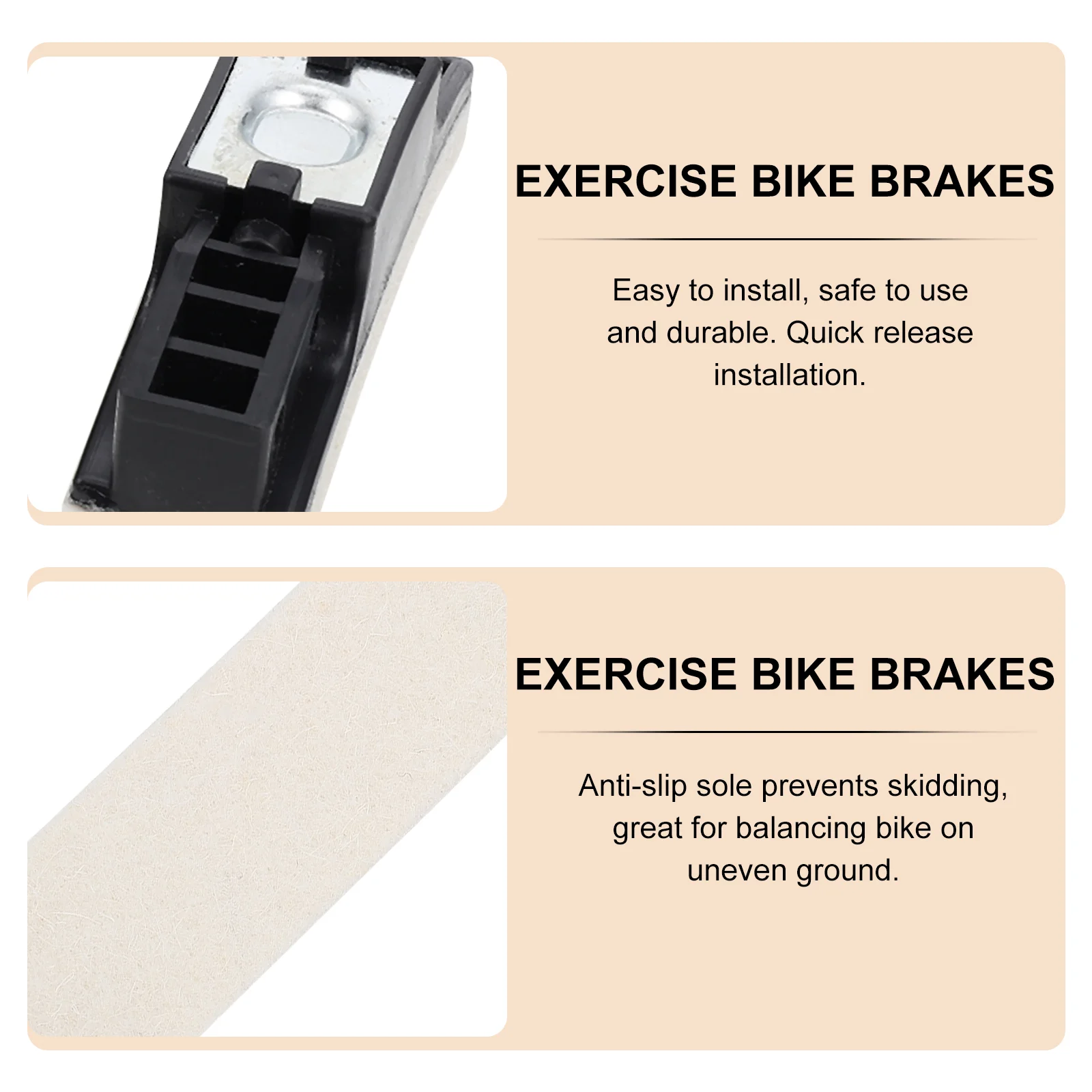 2 Pcs Bike Household Stationary Pads Fitness Stationarys Exercise Braking Disc Wool Blanket Cycling