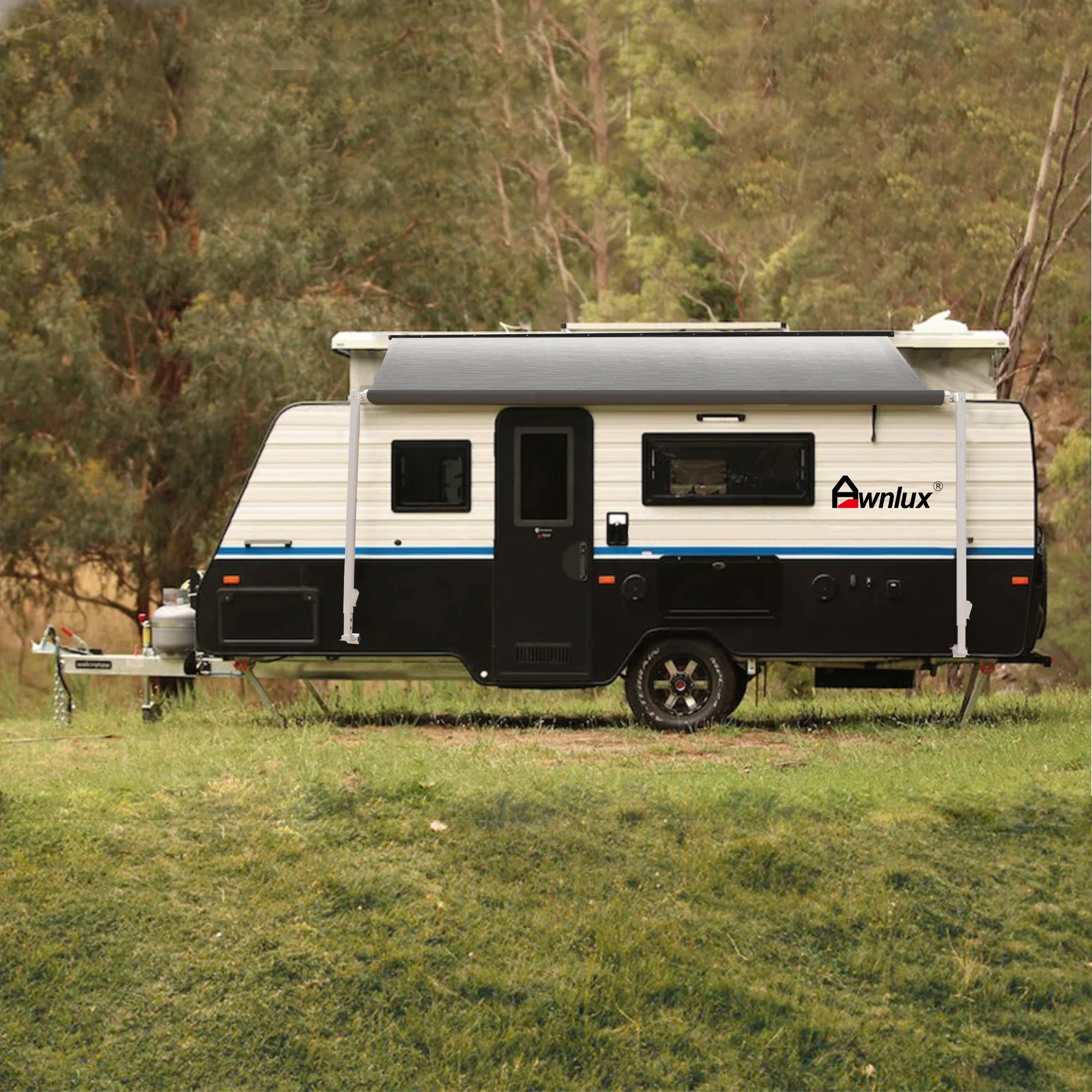 Wareda W5600 2,5 m Rv sombrilla enrollable Camper viaje remolque toldo autocaravana caravana remolcable RV toldo