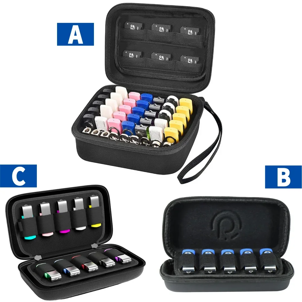 USB Flash Drive Case SD Card Thumb Drive Holder Organizer Shockproof USB SD SDXC SDHC Carrying Bag Electronic Accessories