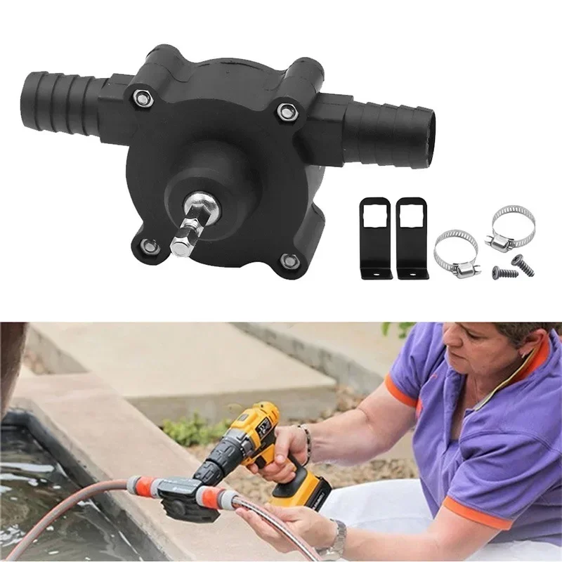 Diesel Oil Fluid Water Pump Mini Hand Drill Self-priming Liquid Transfer Pumps Household Portable Electric Drill Pump