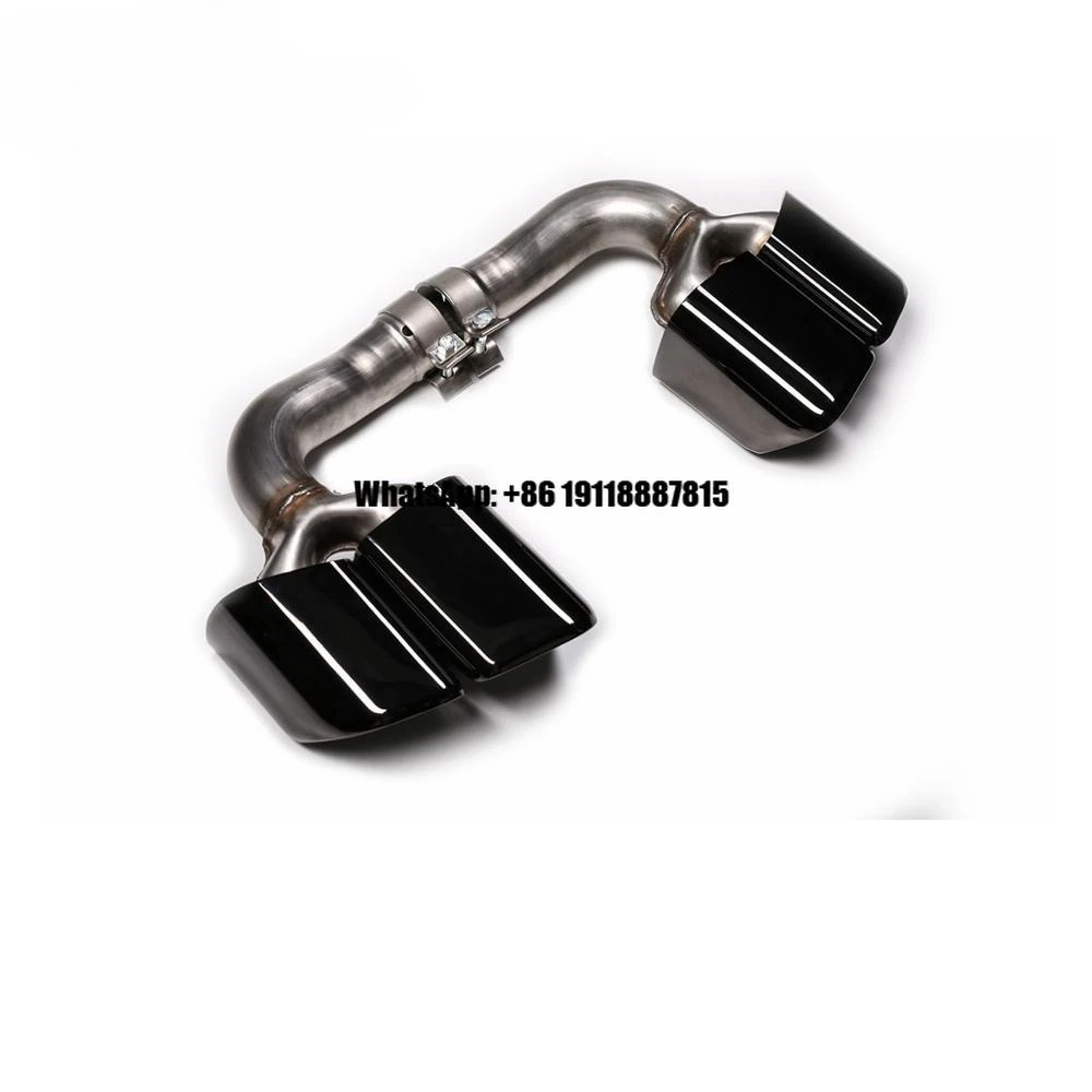 

KM for Cayenne Turbo Style 9Y0 2018-up Exhaust Tip Exhaust Pipes Muffler Tips Tail Pipe Black Titanium Normal Style