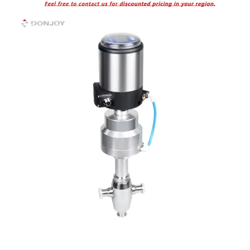 

DONJOY Mini 3 Way Sanitary Pneumatic Globe Valve Stainless Steel Globe Valve Globe Valve With Controller