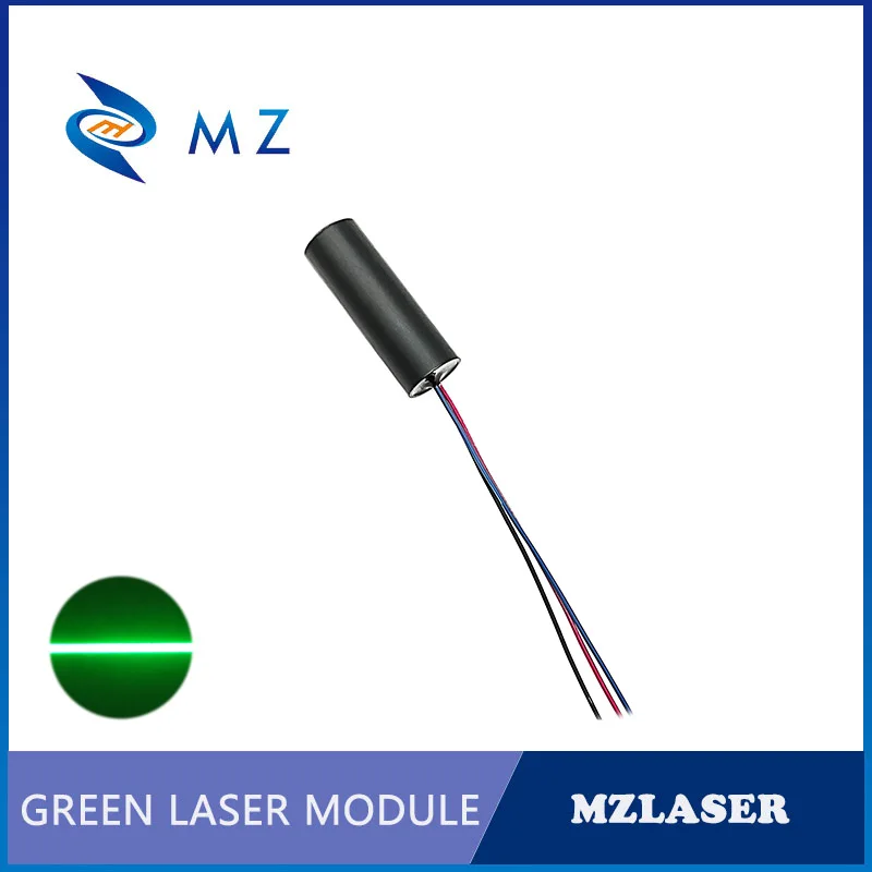 Green Line TTL PWM Laser Diode Module Hot Selling Compact Mini D14mm 520nm 50mw 5V Industrial Machine Line Laser