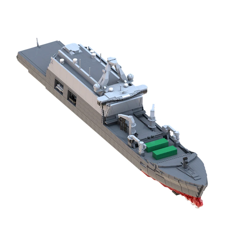 Classic Military Warship Series Battleship Building Block MOC-152693 Collection Experts Education Puzzle Brick Kid Toy Xmas Gift