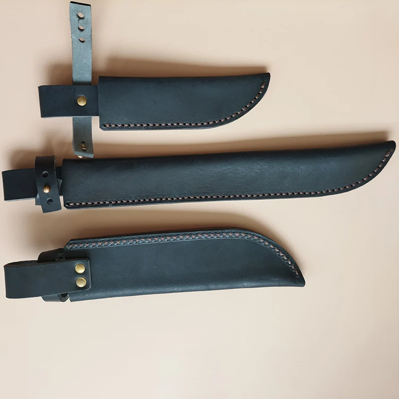 8 Sizes Inner Width 20MM First Layer Cowhide Genuine Cow Leather Straight Knife Sheath Scabbard Fixed Blade Pants Cover Holders