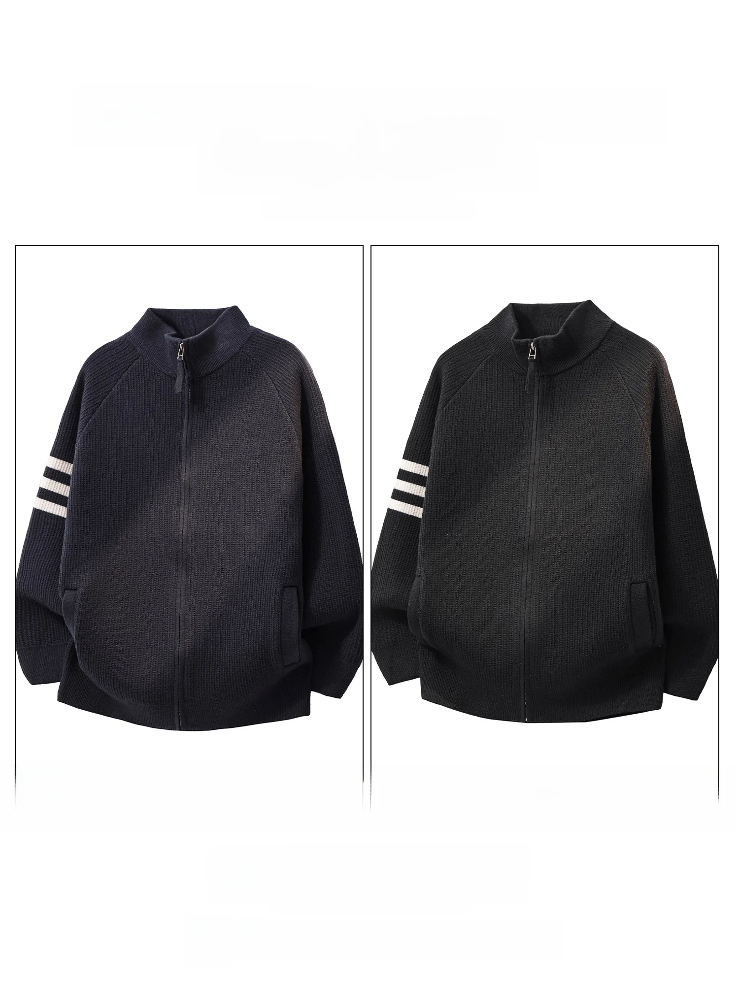 PaulFrank High-End Striped Open Cardigan Sweater Men's Autumn Winter Casual Loose Warm Knittedwear Faion Urban Sle