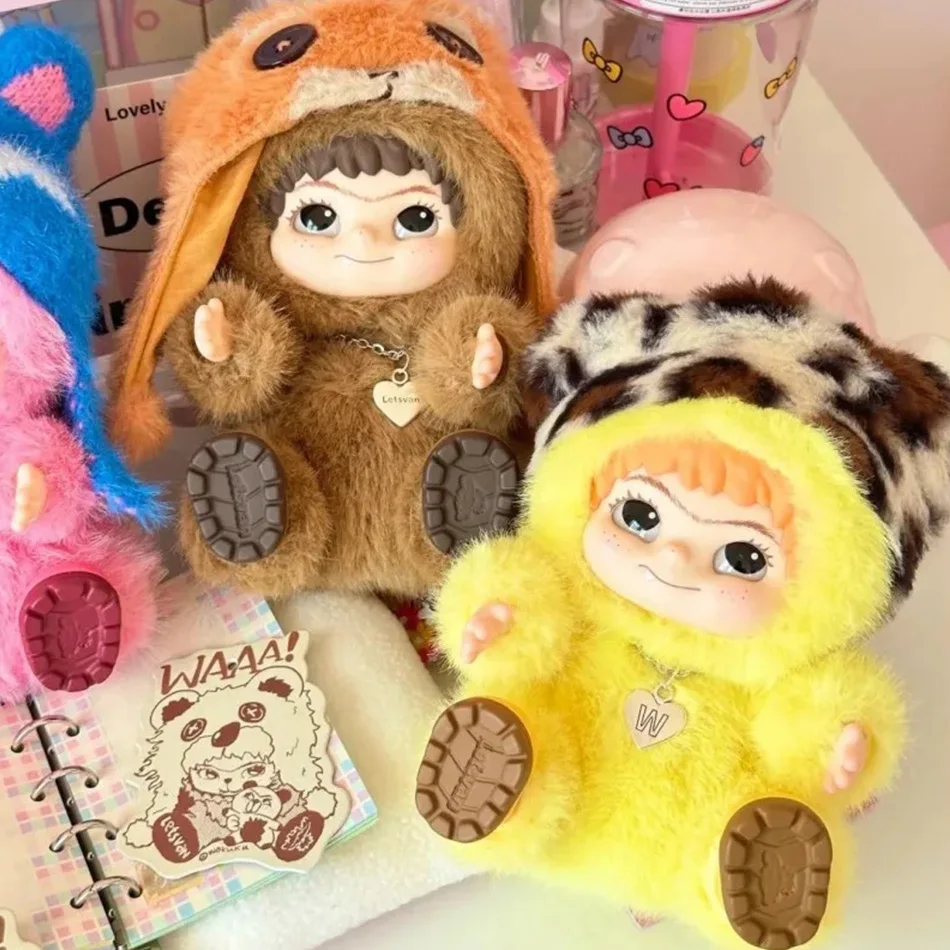

--HOTSALE WAKUKU Trendy Party Series Blind Box Handmade Plush Doll - Mystery Gift for Hair Fashion Lovers Vinyl Face Collectible