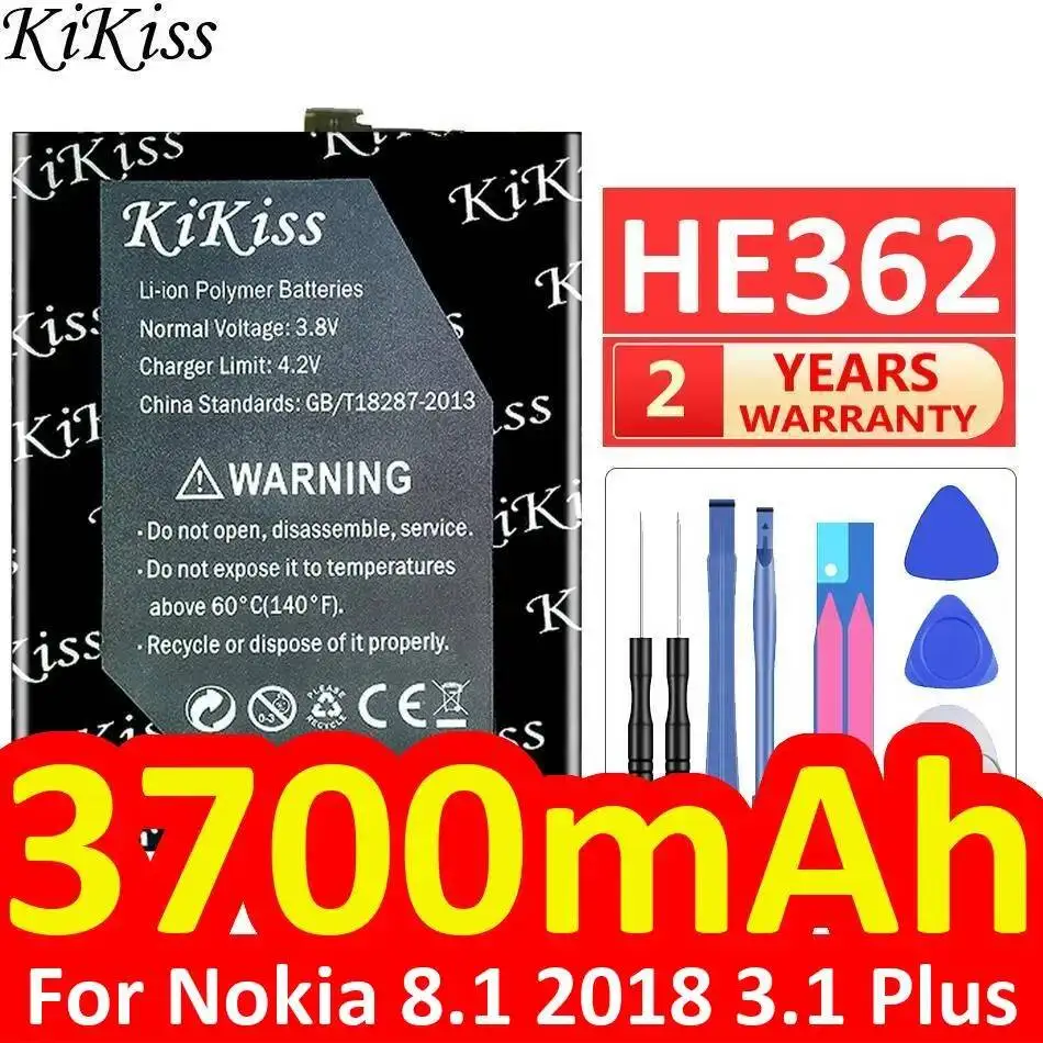 

3700mAh HE362 Mobile Phone Battery High-Efficiency For Nokia 8.1 2018 3.1 Plus