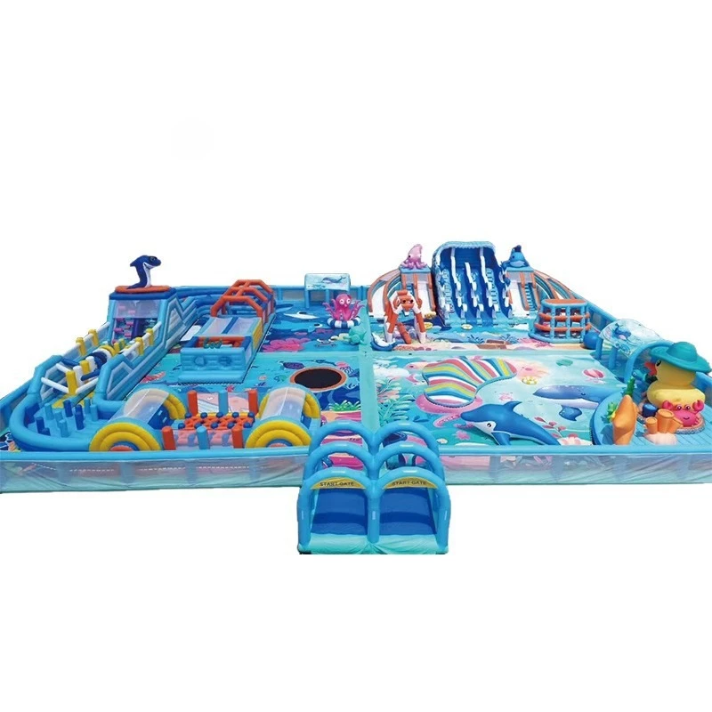 

New Outdoor Water Large Inflatable Castle Outdoor Large Lake Stall Children's Inflatable Trampoline