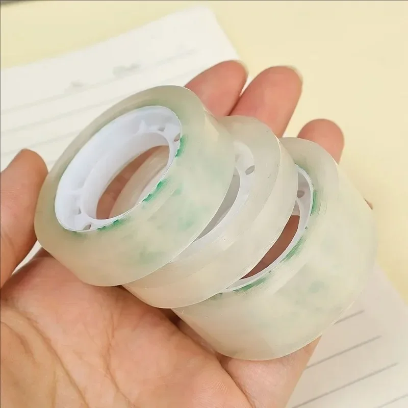 10-1Rolls Transparent Tape Refills Wrapping Tape Roll 0.8cm 1.2cm 1.8cm High-viscosity Adhesive Tapes Home School Supplies