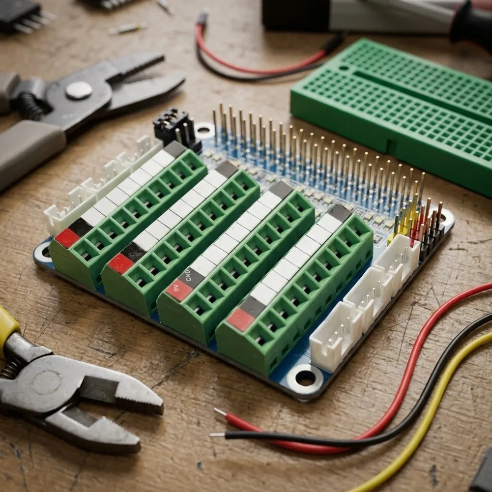 Pre Soldered Screw Terminal Block for Arduino R3 For Breakout Shield Supporting 40 Pin FRC Flat Ribbon Cable Connection