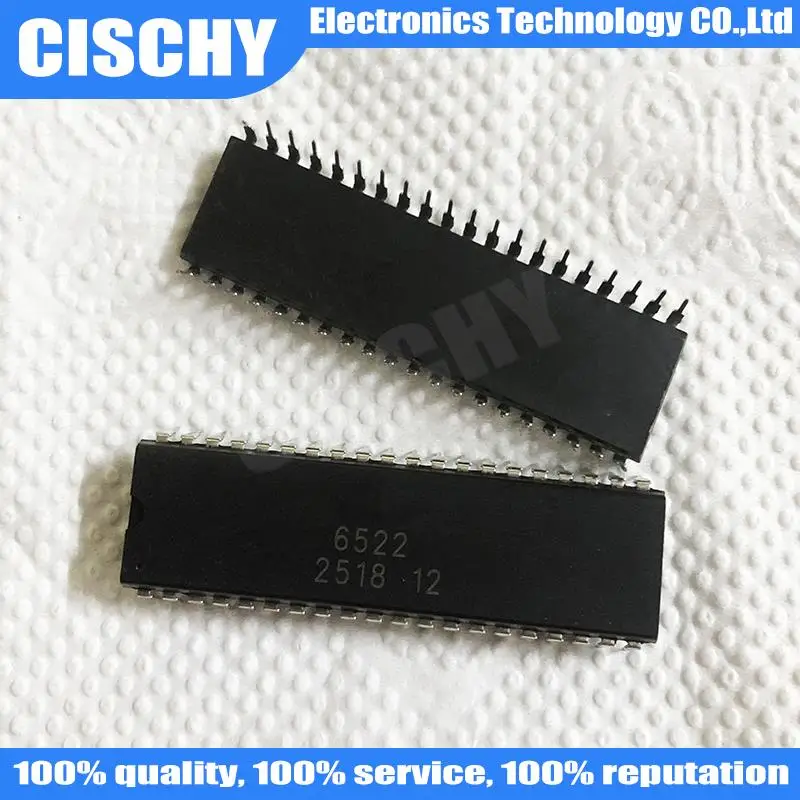 1pcs/lot MOS6522 6522 MOS-6522 = SY6522 DIP40  In Stock