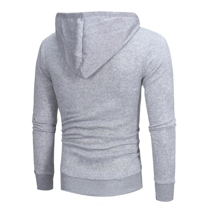 Giacca con cappuccio diagonale con cerniera da uomo abbigliamento sportivo + abbigliamento sportivo set di due pezzi di felpa con cappuccio da uomo