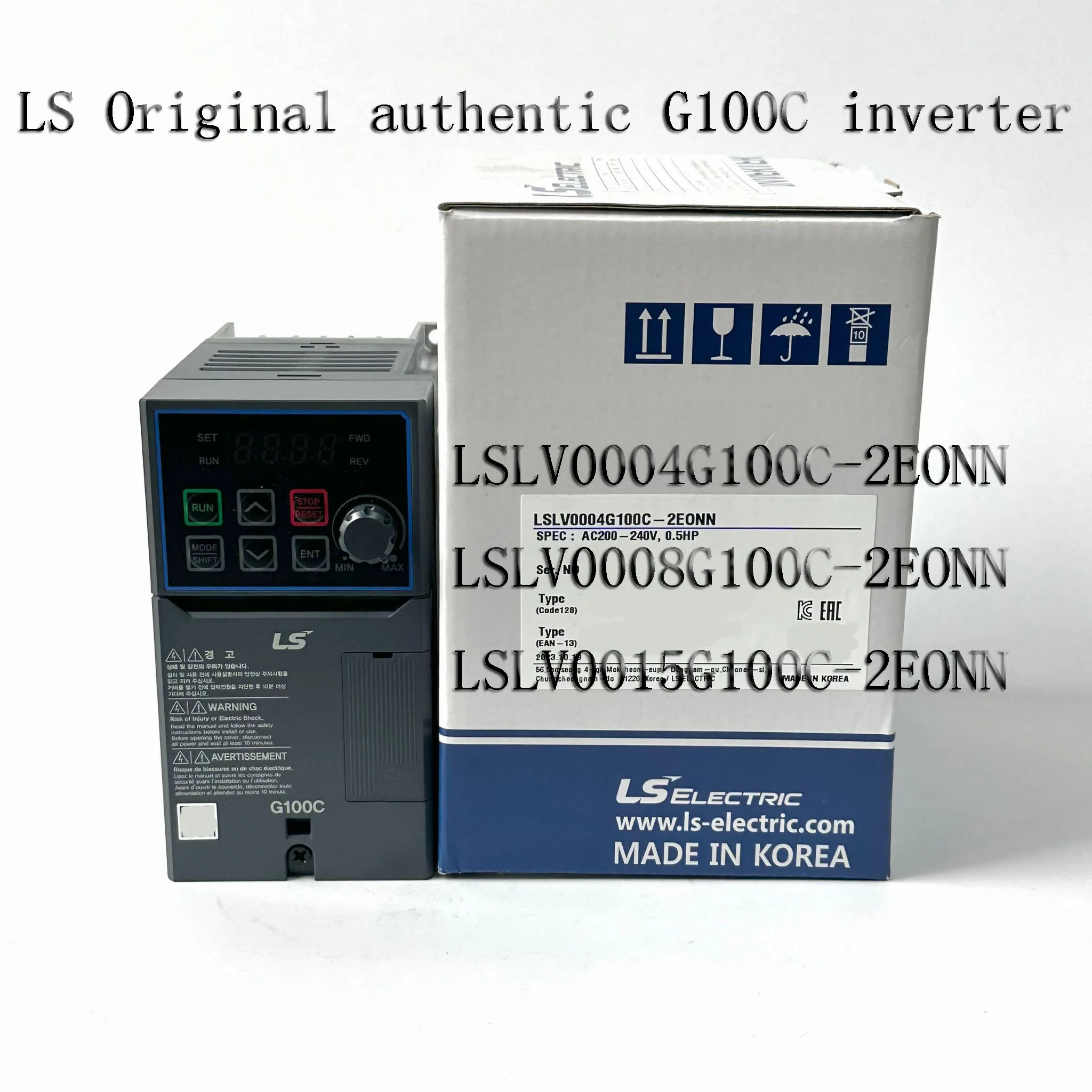 LS Inverter G100C Series LSLV0004G100C-2EONN LSLV0008G100C-2EONN LSLV0015G100C-2EONN Production Inverter Three-Phase 380V