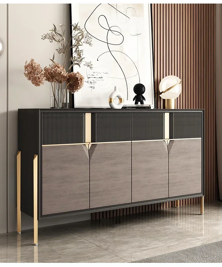 

Entrance cabinet light luxury decorative cabinet foyer American dining side size apartment entrance cabinet