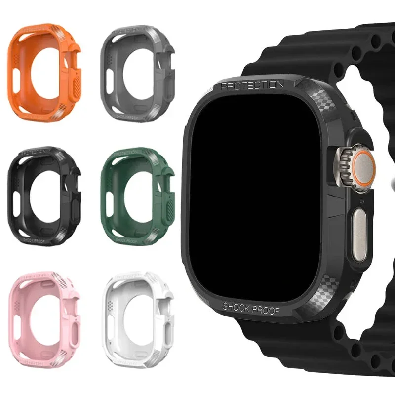Hard PC Bumper Case for Apple Watch Series10/9/8/7/6/SE/5/4/3 TPU Shock Proof Durable Cover IWatch 46mm 40mm 41mm 44mm 45mm 42mm