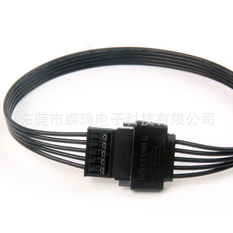3 قطع، 15 دبوسًا، مقسم طاقة Sata لمحركات الأقراص الضوئية، شعلات DVD، بطاقات PCI، HDD، SSD، قرص القرص الصلب، كابل طاقة Sata