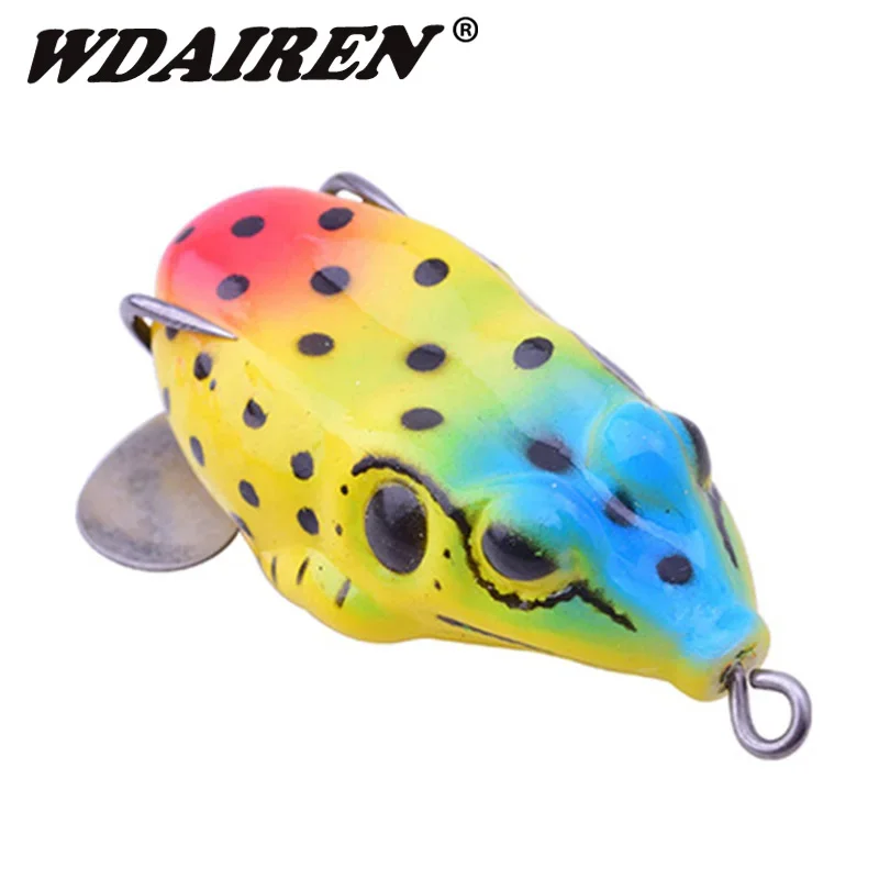 1 Pc Lifelike Soft Baits 8cm 10.5g Small Jump Frog Enticement Lures Silicone Bait for Crap Wobblers Crankbait Fishing Tackle