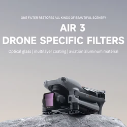 Drone Filter For DJI Air 3 Filters Set Lens Gimbal Protector Camera ND8/16/32/64 UV Waterproof Polar CPL Adjustable Accessories