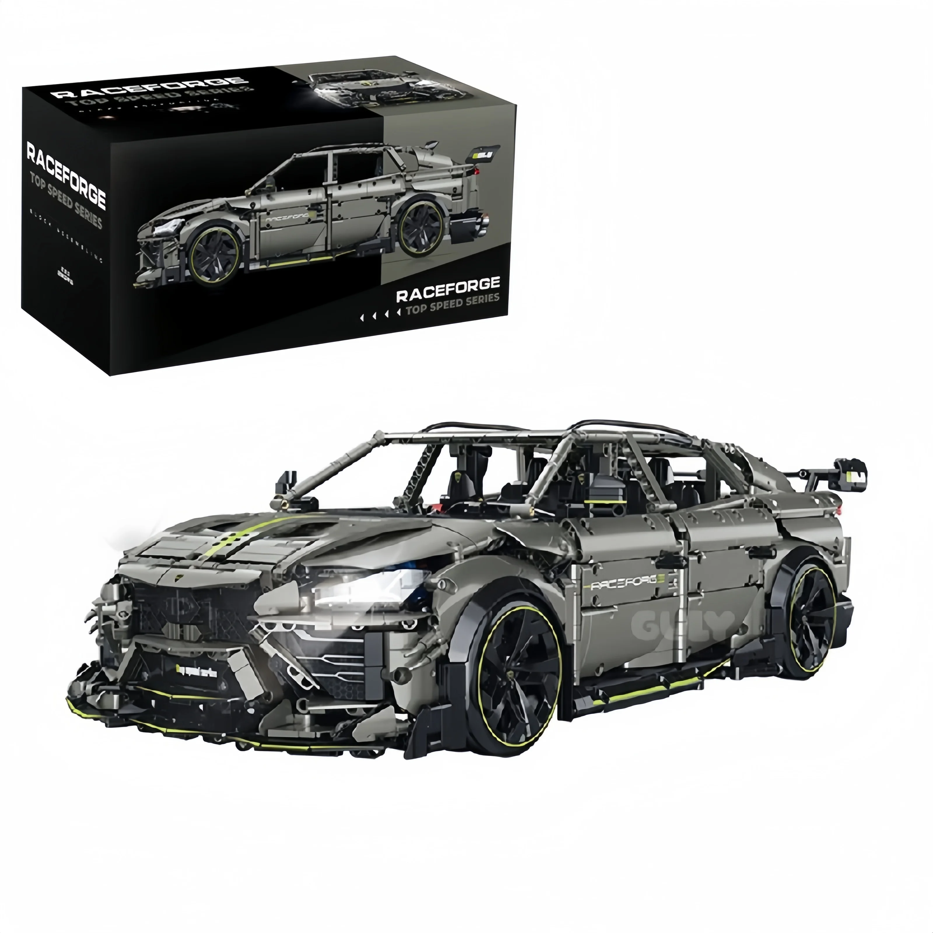 Drift Stunt Car Series Super Sport Racing Car Building Blocks Bricks Display Toys MOC Hand-built Toys Model Birthday Party Gifts