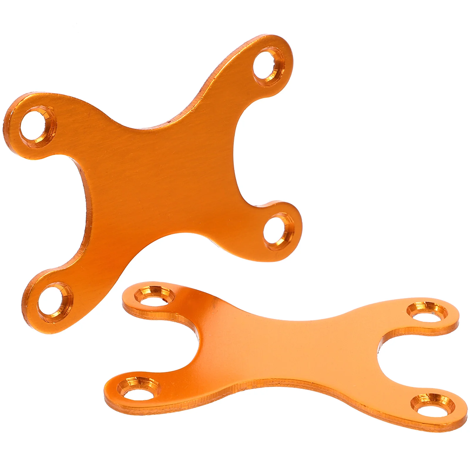 

2pcs Anti-sink Gasket Skateboard Plates Aluminum Support Red Round Corner Four Holes Fixing Hardware Accessories
