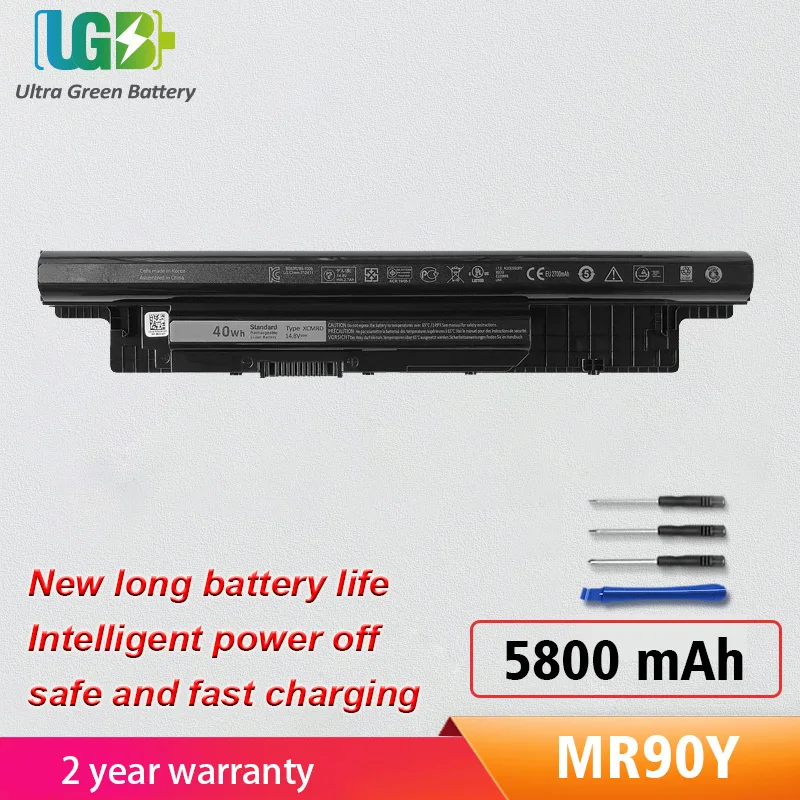 

UGB New MR90Y Battery for DELL Inspiron 3421 3721 5421 5521 5721 3521 3437 3537 5437 5537 3737 5737 XCMRD 5800mAh