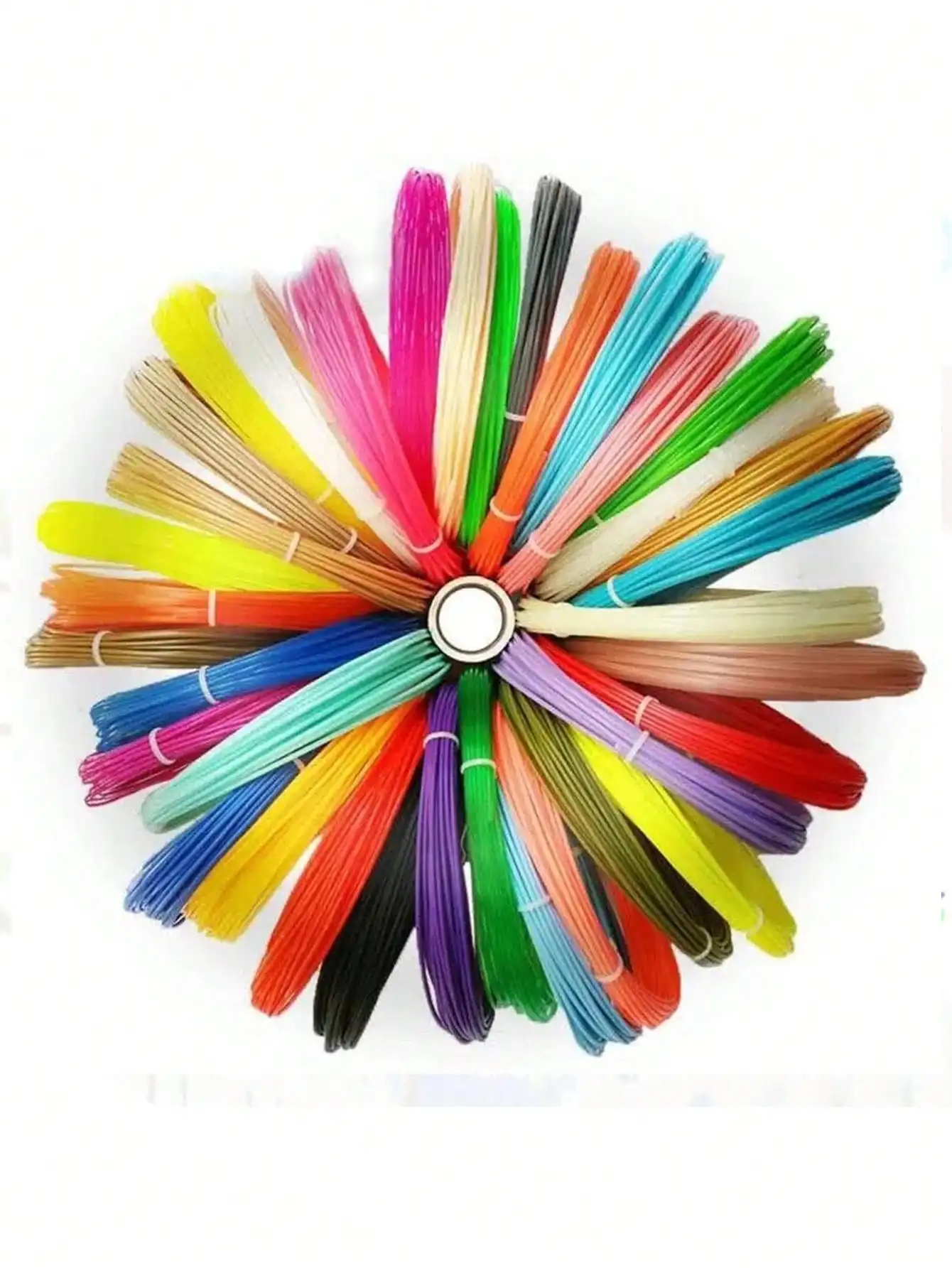 3D Print Plastic,Pen Filament Materials,3d Printing Pen Filament,Diameter 1.75mm PLA line,20 non Repeating Colors,50M/100M