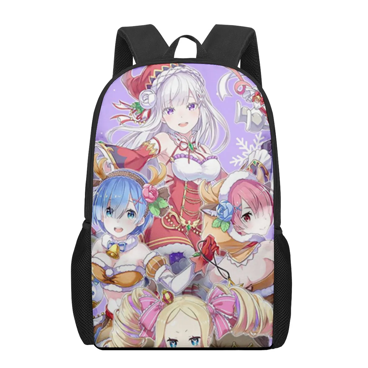 Re zero Rem Emilia anime 3D Print School Bags for Boys Girls Primary Students Backpacks Kids Book Bag Satchel Back Pack